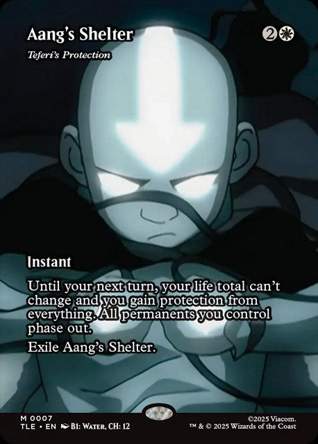 (英)アンのシェルター / Aang's Shelter[テフェリーの防御 / Teferi's Protection] ★ボーダーレス★(「ソース・マテリアル」カード) 【TLE】 No.007