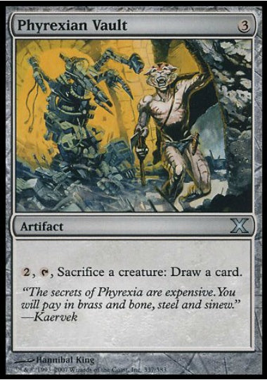 (英)ファイレクシアの蔵 / Phyrexian Vault【10E】 No.337