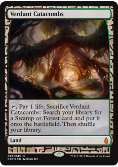 (英)【Foil】新緑の地下墓地 / Verdant Catacombs【EXP】 No.023