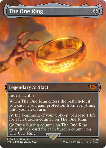 (英)一つの指輪 / The One Ring ★ボーダーレス★(シーン・カード) 【LTR】 バンドルプロモ No.451