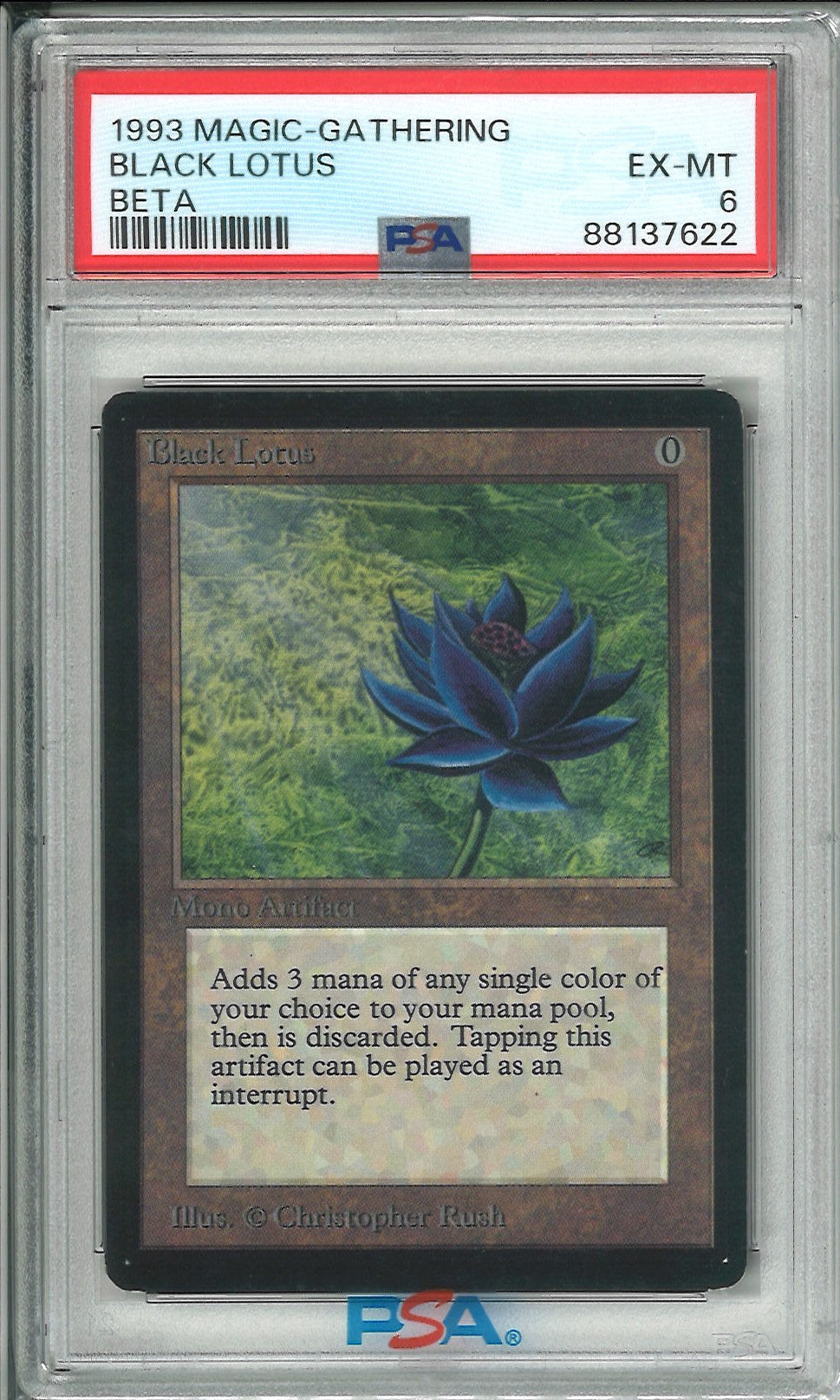 [鑑定品](英)Black Lotus【BETA】 PSA6 ID:88137622 [委託販売品]