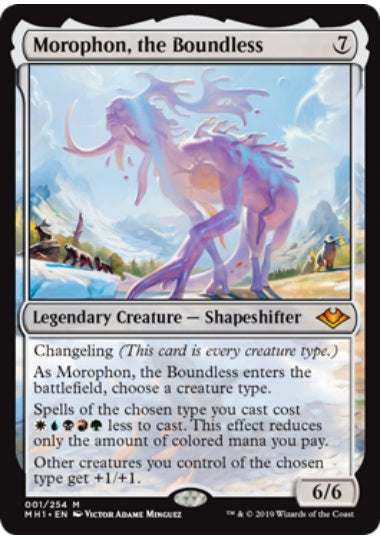 (英)【Foil】限りないもの、モロフォン / Morophon, the Boundless【MH1】 No.001