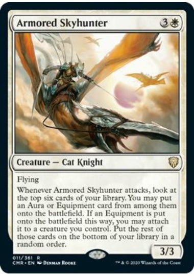 (英)【Foil】鎧の空狩人 / Armored Skyhunter【CMR】 No.011