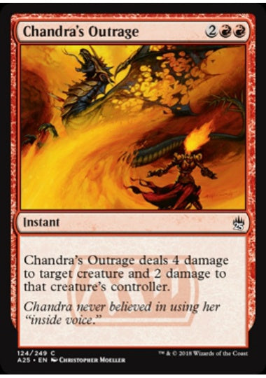 (英)【Foil】チャンドラの憤慨 / Chandra's Outrage【A25】 No.124