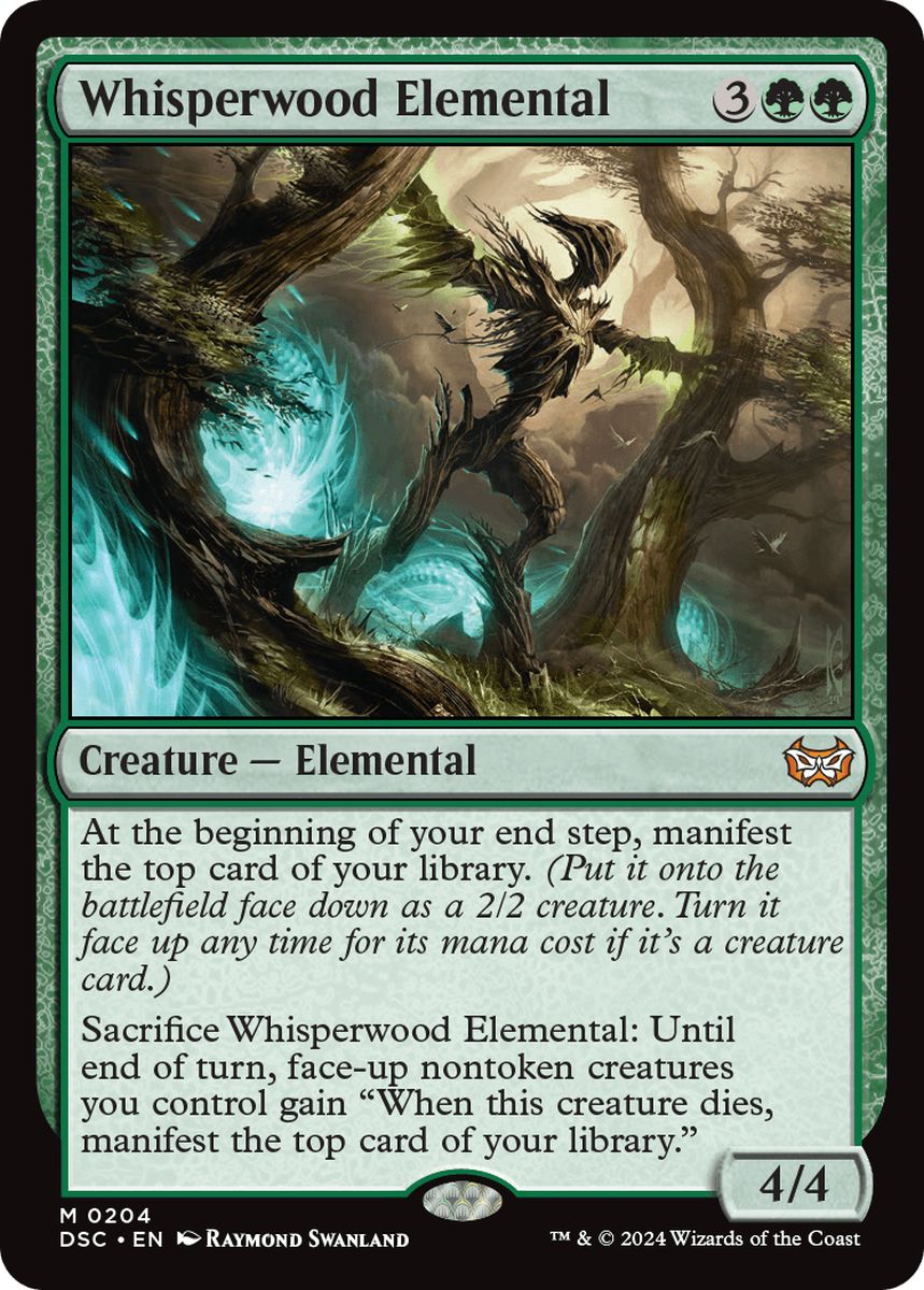 (英)囁きの森の精霊 / Whisperwood Elemental【DSC】 No.204