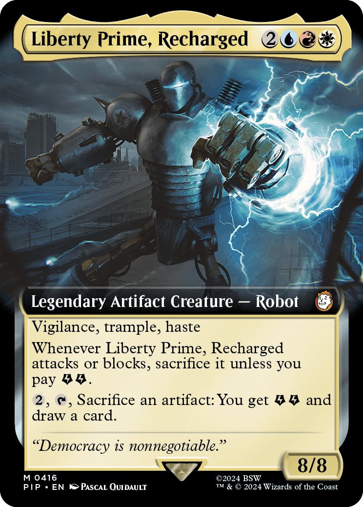 (英)【Foil】再稼働、リバティ・プライム / Liberty Prime, Recharged ★拡張枠★ 【PIP】 No.0416