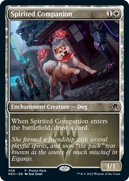 (英)【Foil】神憑く相棒 / Spirited Companion【NEO】プロモパックプロモ No.508
