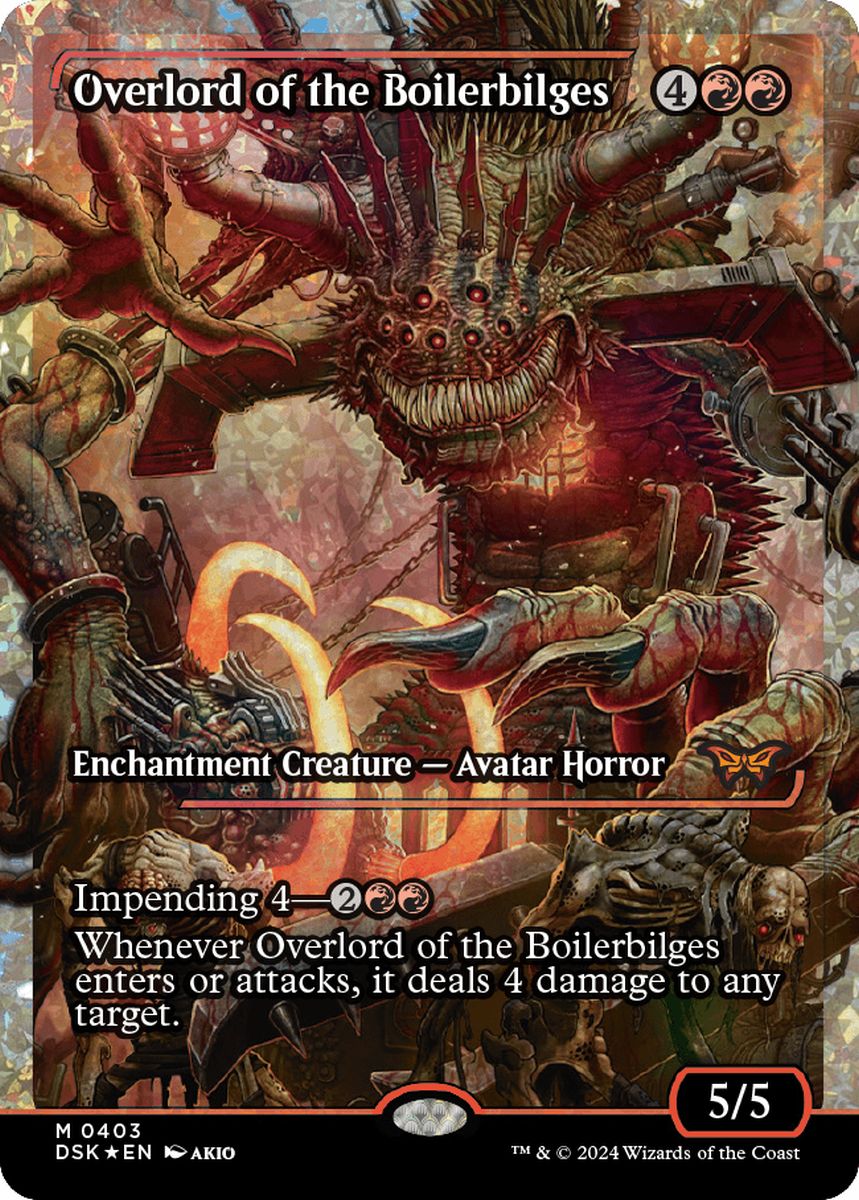 (英)【フラクチャーFoil】ボイラービルジの大主 / Overlord of the Boilerbilges ★ショーケース枠★(ジャパン・ショーケース) 【DSK】 No.403
