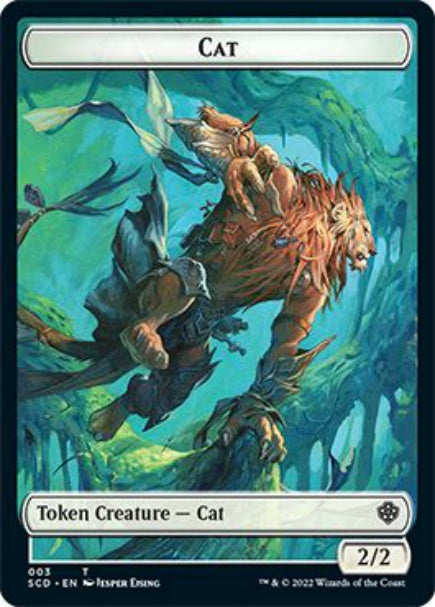 (英)猫トークン / Cat Token No.003 - 苗木トークン / Saproling Token【SCD-TOKEN】 No.023