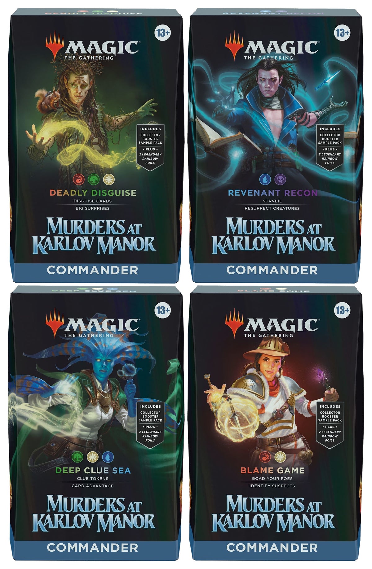 (英)カルロフ邸殺人事件 統率者デッキ 4種セット / Murders at Karlov Manor Commander Deck Set【BOX】 ※発送方法は「ゆうパック」を選択してください。