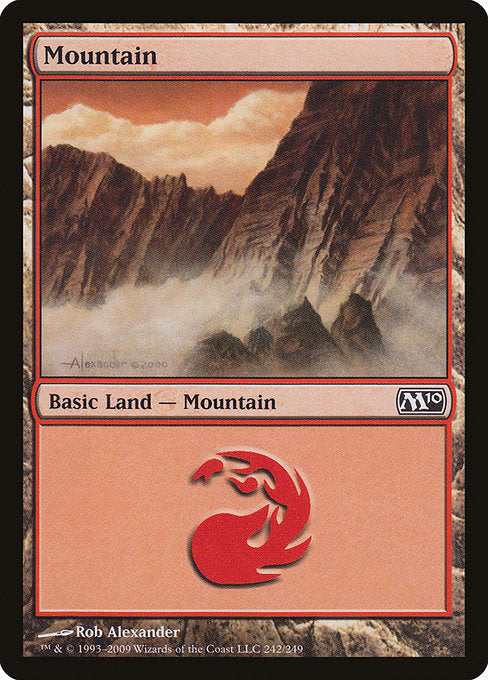 (英)【Foil】山 / Mountain【M10】 No.242