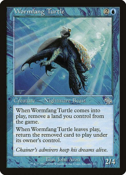 (英)【Foil】寄生牙の亀 / Wormfang Turtle【JUD】 No.060