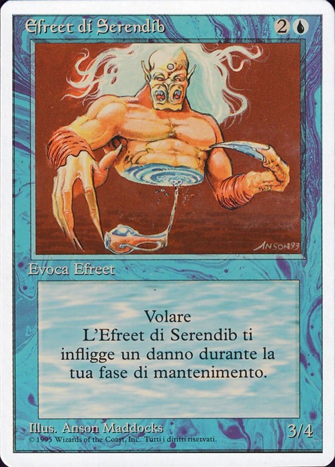 (イタリア語)Efreet di Serendib / Serendib Efreet【3ED】 白枠 No.079