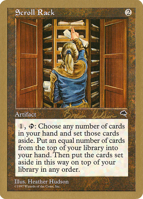 (英)巻物棚 / Scroll Rack【WC98】 World Championship Decks 1998 Brian Selden 金枠 No.079
