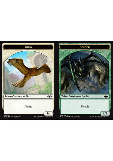 (英)鳥トークン / Bird Token No.003 - 蜘蛛トークン / Spider Token【MH1-TOKEN】 No.014