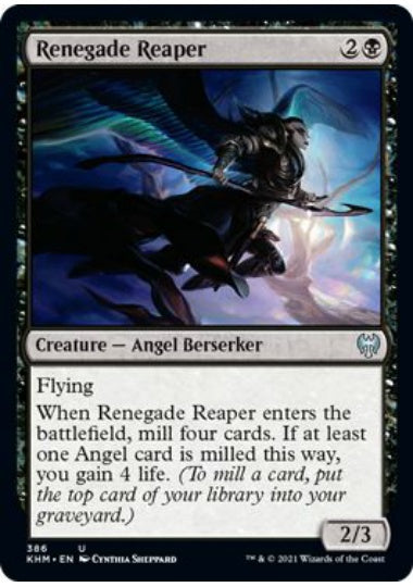 (英)背教の死神 / Renegade Reaper【KHM】 テーマ・ブースター収録 No.386