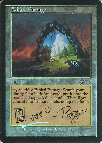 (英)【Foil】寓話の小道 / Fabled Passage【SLD】旧枠 Secret Lair x Post Malone: The Lands No.727