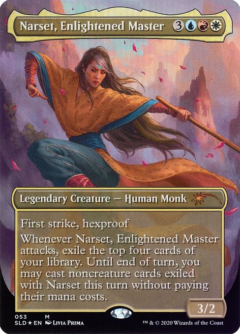 (英)【Foil】悟った達人、ナーセット / Narset, Enlightened Master【SLD】International Women's Day 2020 No.053