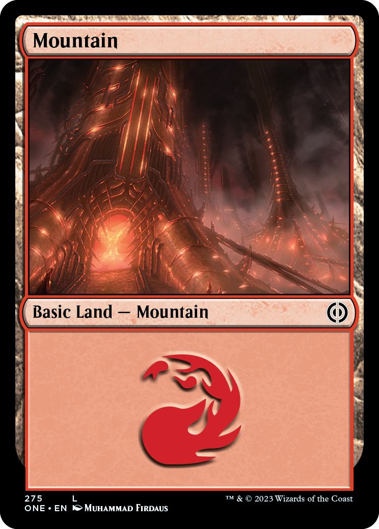 (英)【Foil】山 / Mountain【ONE】 No.275