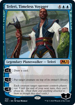 (英)【Foil】時を超える旅行者、テフェリー / Teferi, Timeless Voyager【M21】プレインズウォーカーデッキ収録 No.324