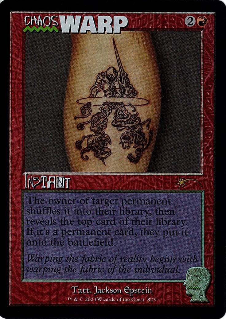 (英)【Foil】混沌のねじれ / Chaos Warp【SLD】Brain Dead Bonus Cards No.823