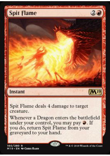 (英)【Foil】吐炎 / Spit Flame【M19】 No.160