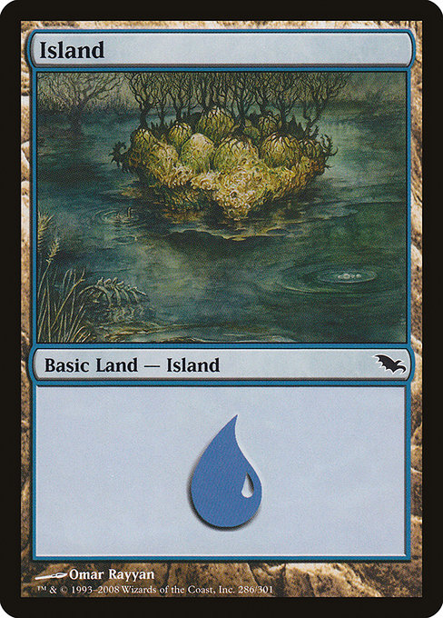(英)【Foil】島 / Island【SHM】 No.286