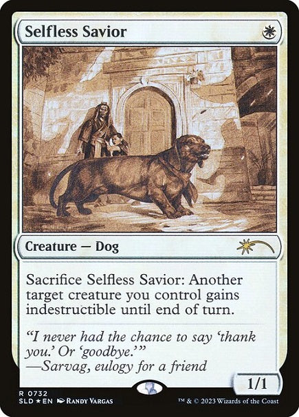 (英)【Foil】無私の救助犬 / Selfless Savior【SLD】Artist Series: Randy Vargas No.732