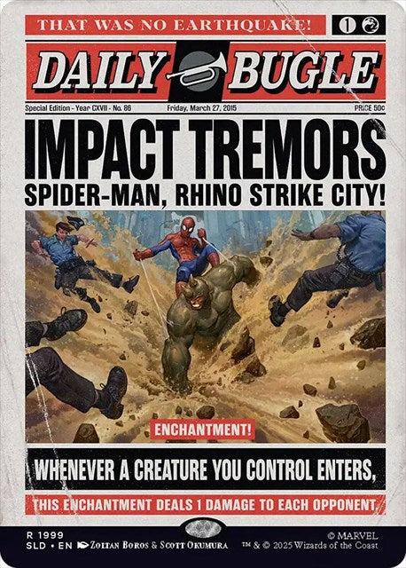 (英)衝撃の震え / Impact Tremors【SLD】 Secret Lair x Marvel's Spider-Man: Daily Bugle Breaking News No.1999