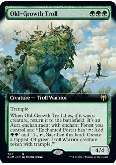 (英)老樹林のトロール / Old-Growth Troll ★拡張枠★ 【KHM】 No.365