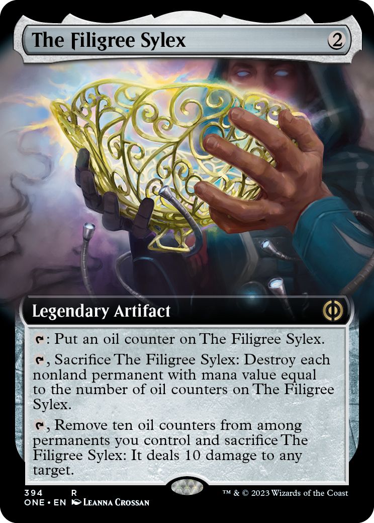 (英)【Foil】金線の酒杯 / The Filigree Sylex ★拡張枠★ 【ONE】 No.394
