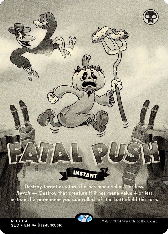 (英)【Foil】致命的な一押し / Fatal Push【SLD】Twisted Toons No.884