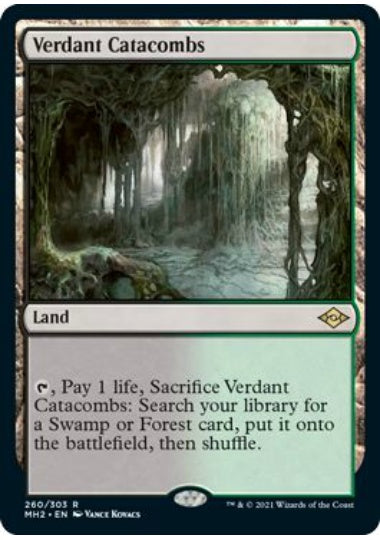 (英)【Foil】新緑の地下墓地 / Verdant Catacombs【MH2】 No.260