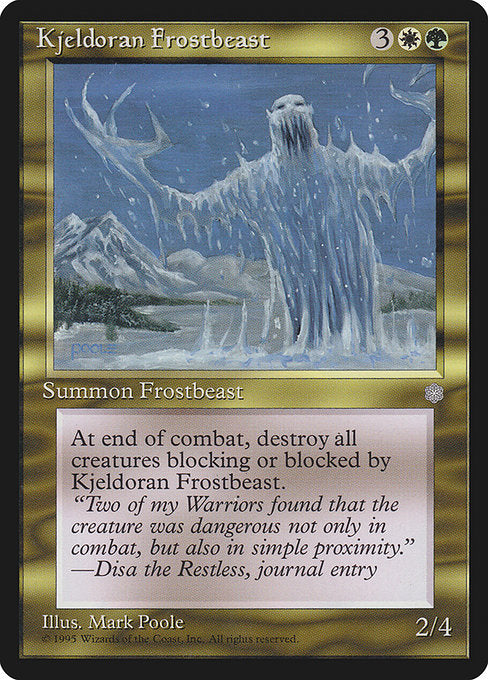 (英)Kjeldoran Frostbeast【ICE】 No.296