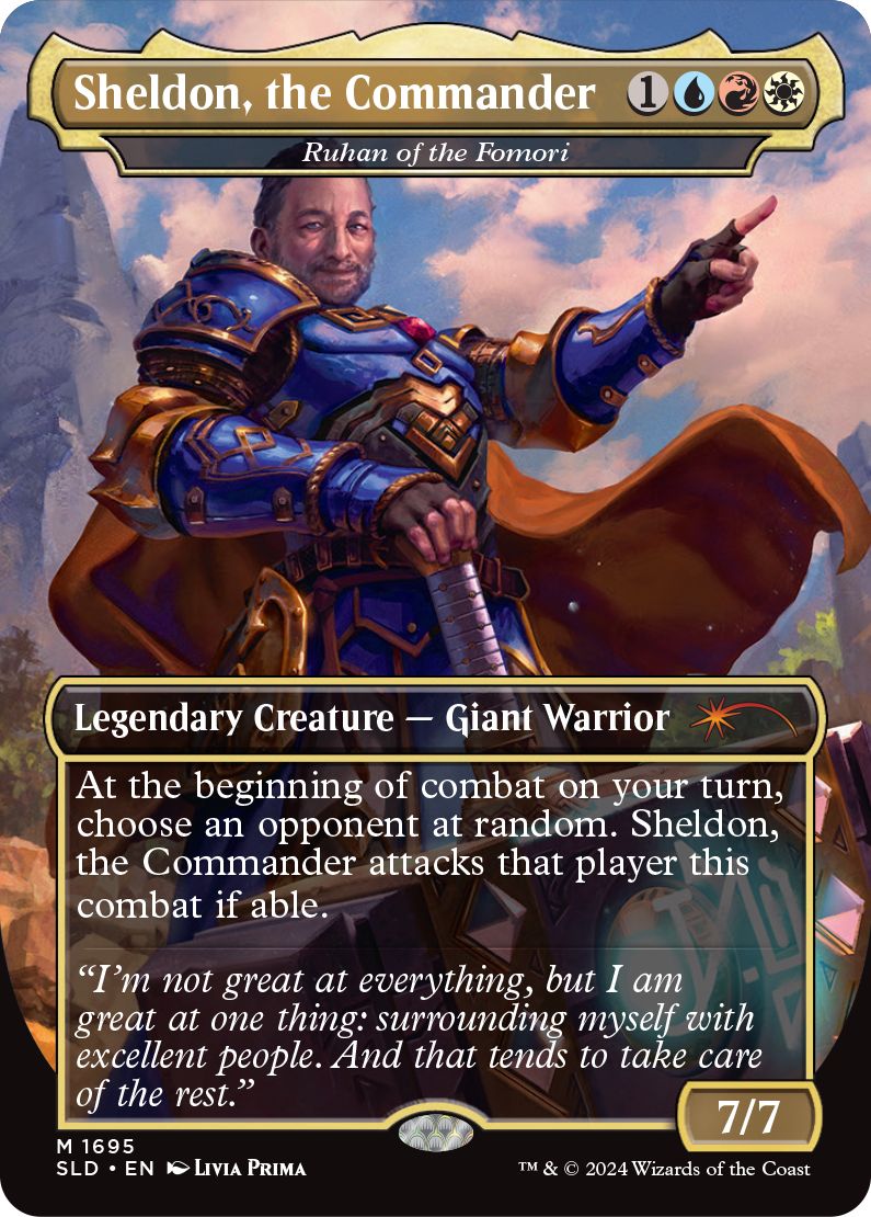 (英)【Foil】Sheldon, the Commander[フォモーリのルーハン / Ruhan of the Fomori]【SLD】Sheldon's Spellbook No.1695