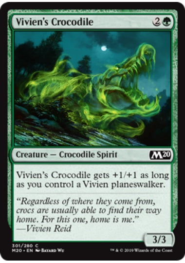 (英)ビビアンのクロコダイル / Vivien's Crocodile【M20】 プレインズウォーカーデッキ収録 No.301
