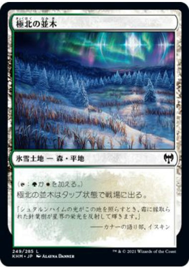 (日)【Foil】極北の並木 / Arctic Treeline【KHM】 No.249