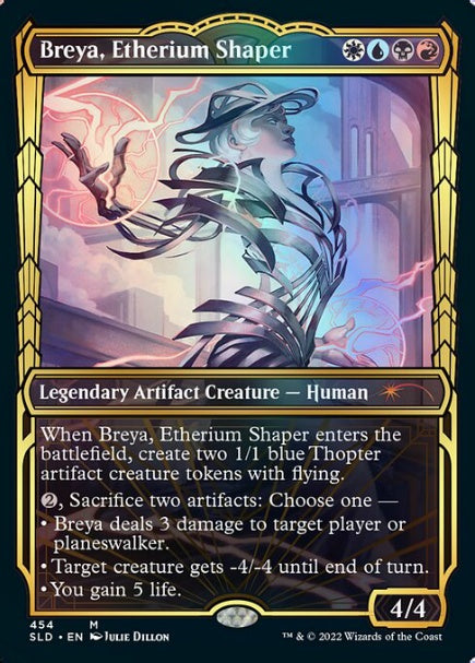 (英)【Foil】エーテリウム造物師、ブレイヤ / Breya, Etherium Shaper【SLD】Showcase: Streets of New Capenna No.454