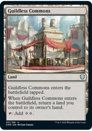 (英)【Foil】ギルド無しの公共地 / Guildless Commons【CMR】 No.351
