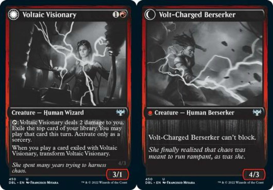(英)通電の幻想家 / Voltaic Visionary - 蓄電の狂戦士 / Volt-Charged Berserker【DBL】 No.450