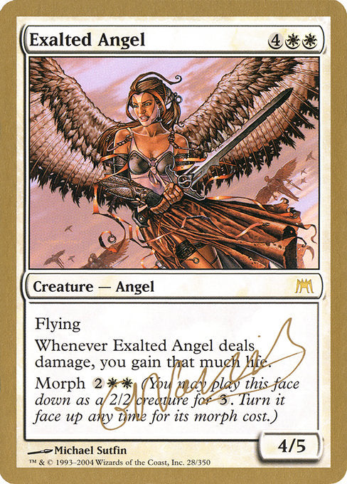(英)賛美されし天使 / Exalted Angel【WC04】 World Championship Decks 2004 Gabriel Nassif 金枠 No.009