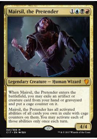 (英)【Foil】偽善者、メアシル / Mairsil, the Pretender【C17】 No.041