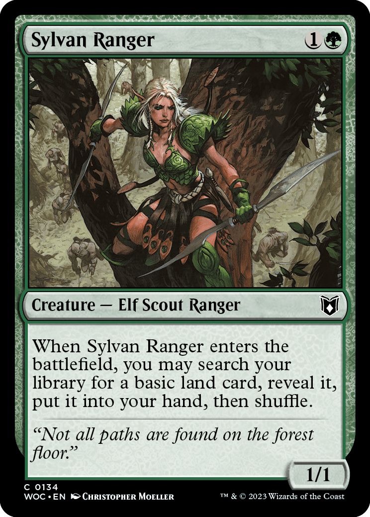 (英)森のレインジャー / Sylvan Ranger【WOC】 No.134