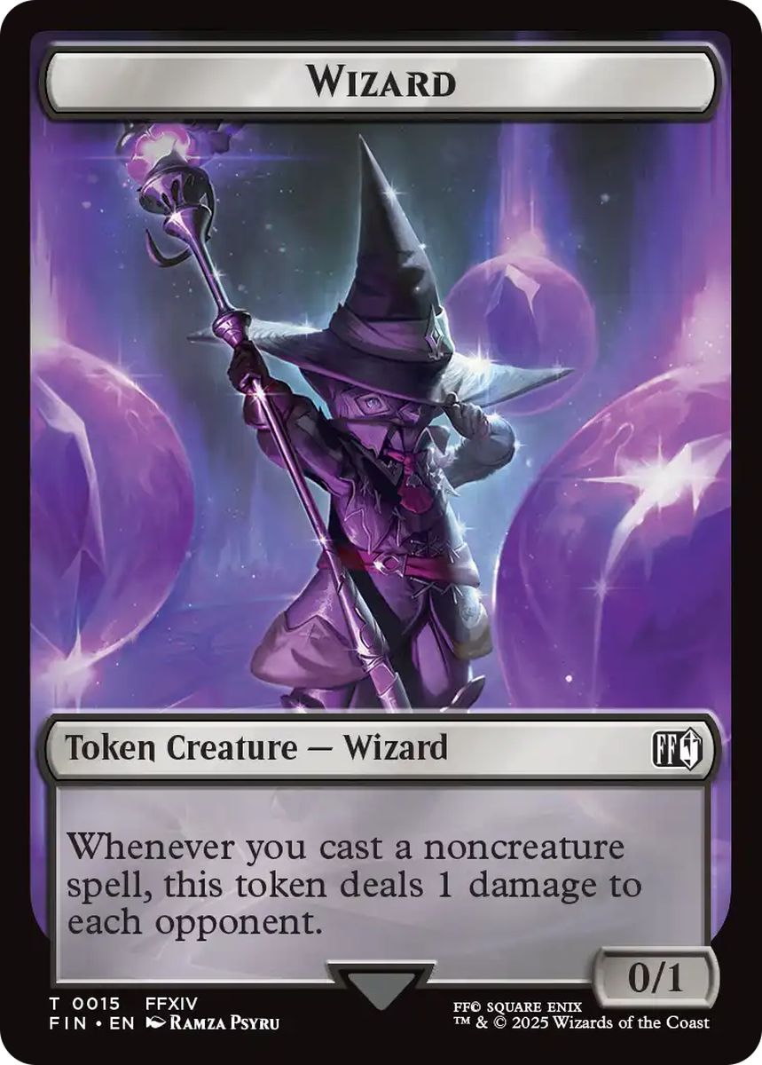 (英)【Foil】ウィザードトークン / Wizard Token No.015 - 鳥トークン / Bird Token【FIN-TOKEN】 No.017