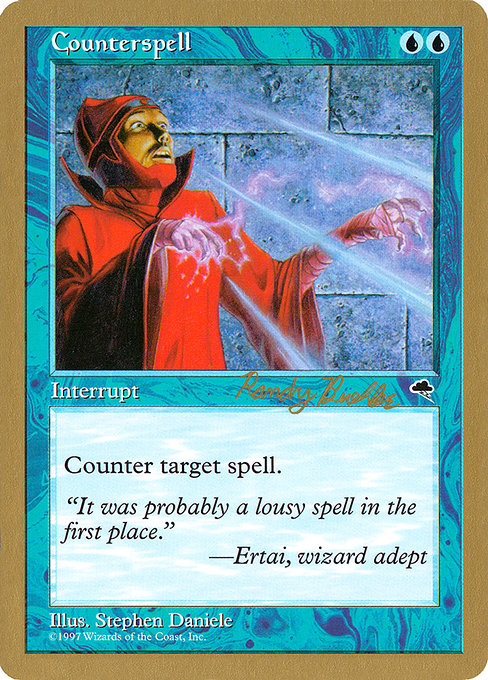 (英)対抗呪文 / Counterspell【WC98】 World Championship Decks 1998 Randy Buehler 金枠 No.022