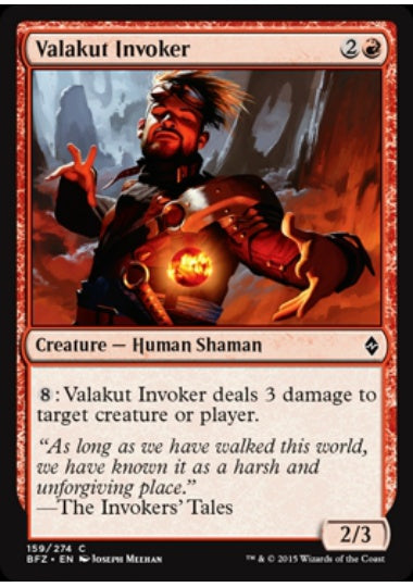 (英)ヴァラクートの発動者 / Valakut Invoker【BFZ】 No.159