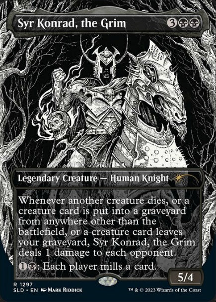(英)【Foil】厳格な者、コンラッド卿 / Syr Konrad, the Grim【SLD】Death Is Temporary, Metal Is Forever No.1297