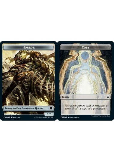 (英)【Foil】ホラートークン / Horror TokenNo.010 - コピートークン / Copy Token【CMR-TOKEN】 No.013