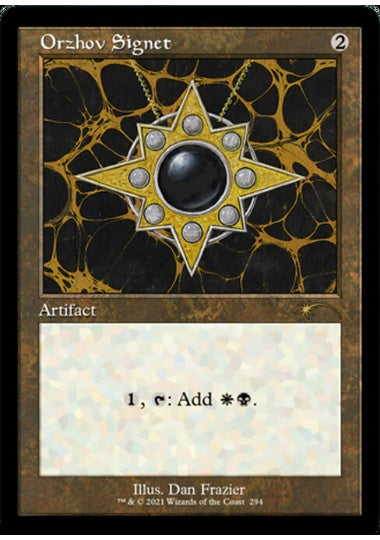 (英)【エッチングFoil】オルゾフの印鑑 / Orzhov Signet【SLD】 旧枠 Dan Frazier is Back: The Enemy Signets No.294