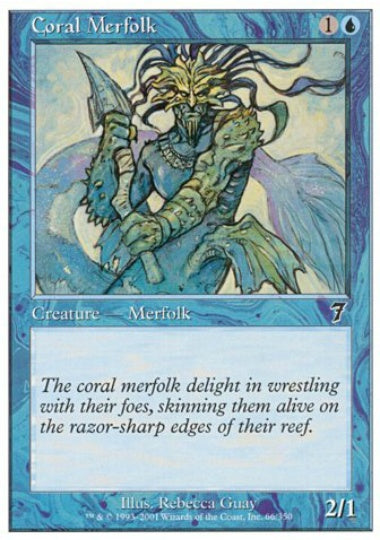 (英)珊瑚マーフォーク / Coral Merfolk【7ED】 No.066